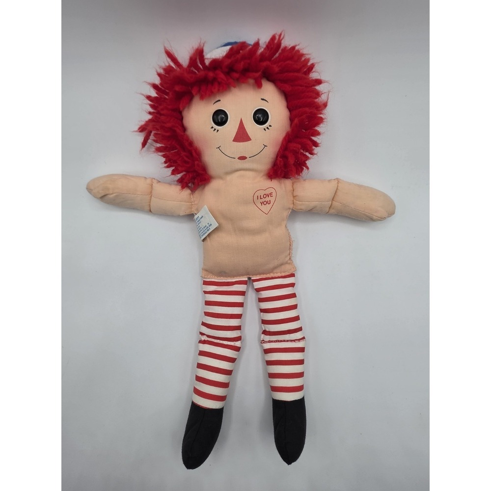 Vintage Hasbro Softies 12" Original Raggedy Andy Doll Vintage Plush Toy